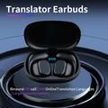 B66 Älykäs Bluetooth-kääntäjä korvalappuja Reaaliaikainen korvakuulokkeiden kääntäjälaite Business Travel Learning - Valkoinen