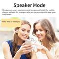 B66 Älykäs Bluetooth-kääntäjä korvalappuja Reaaliaikainen korvakuulokkeiden kääntäjälaite Business Travel Learning - Valkoinen