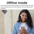 B66 Älykäs Bluetooth-kääntäjä korvalappuja Reaaliaikainen korvakuulokkeiden kääntäjälaite Business Travel Learning - Valkoinen