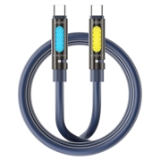 BWOO Aromaterapia USB-C/USB-C-latauskaapeli - 240W, 1.2m - tummansininen