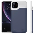 iPhone 11 Vara-akkukuori - 6000mAh - Tummansininen / Harmaa