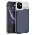 iPhone 11 Vara-akkukuori - 6000mAh - Tummansininen / Harmaa