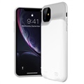 iPhone 11 Vara-akkukuori - 6000mAh - Valkoinen / Harmaa