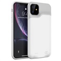 iPhone 11 Vara-akkukuori - 6000mAh - Valkoinen / Harmaa