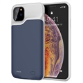 iPhone 11 Pro Max Vara-akkukuori - 6500mAh - Tummansininen / Harmaa
