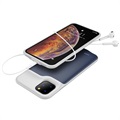 iPhone 11 Pro Max Vara-akkukuori - 6500mAh - Tummansininen / Harmaa