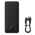 Baseus Airpow 10000mAh pikalataus Powerbank kahdella portilla - 20W - musta