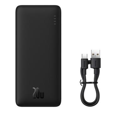 Baseus Airpow 10000mAh pikalataus Powerbank kahdella portilla - 20W - musta