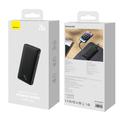 Baseus Airpow 10000mAh pikalataus Powerbank kahdella portilla - 20W - musta