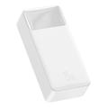 Baseus Bipow digitaalinen näyttö 15W Power Bank 30000mAh - Valkoinen väri