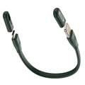 Baseus Bracelt USB Tyyppin-C Kaapeli CATFH-06B - 22cm, 5A - Tumman Vihreä