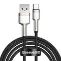 Baseus Cafule Metal Series USB-A ja USB-C kaapeli - 66W, 2m - musta