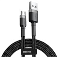 Baseus Cafule MicroUSB Kaapeli CAMKLF-CG1 - 2m - Harmaa / Musta