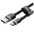 Baseus Cafule MicroUSB Kaapeli CAMKLF-CG1 - 2m - Harmaa / Musta