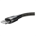 Baseus Cafule USB 2.0 / Lightning Kaapeli - 1m - Musta / Harmaa