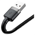 Baseus Cafule USB 2.0 / Lightning Kaapeli - 1m - Musta / Harmaa