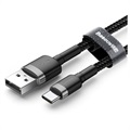 Baseus Cafule USB 2.0 / Type-C Kaapeli CATKLF-AG1 - 0.5m - Musta / Harmaa