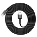 Baseus Cafule USB 2.0 / Type-C Kaapeli CATKLF-CG1 - 2m - Musta / Harmaa