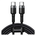 Baseus Cafule USB-C Kaapeli - 2m - Harmaa / Musta