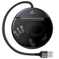Baseus Car Sharing USB-Latausasema CAHUB-FX01 - 1.2m - Musta