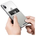 Baseus Card Pocket Universal Stick-On Card Holder (Avoin pakkaus - Tyydyttävä) - Light Grey