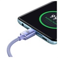 Baseus Crystal Shine USB-C / USB-C Kaapeli CAJY000605 - 1.2m - Violetti