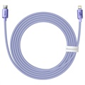 Baseus Crystal Shine USB-C / Lightning Kaapeli CAJY000305 - 2m - Violetti