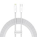 Baseus Dynamic Series Nylon punottu USB-C Lightning-kaapeli - 20W, 2m - valkoinen