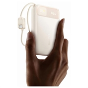Baseus EnerFill FC11 20000mAh 45W -varavirtalähde - 3x USB-C, USB-A, PD, QC - beige