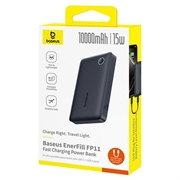 Baseus EnerFill FP11 10000 mAh -varavirtalähde - 15W, USB-C, USB-A, PD-tuki - musta