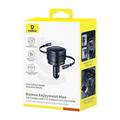 Baseus Enjoyment Max 90W autolaturi USB-C- ja Lightning-kaapeleilla - musta