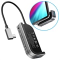 Baseus GN39F Multifunktionaalinen USB-C Keskitin - Tummanharmaa