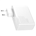 Baseus GaN2 Pro 2xUSB & 2xUSB-C Pikalaturi - 100W - Valkoinen