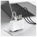 Baseus GaN2 Pro 2xUSB & 2xUSB-C Pikalaturi - 100W - Valkoinen