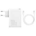 Baseus GaN2 Pro 2xUSB & 2xUSB-C Pikalaturi - 100W - Valkoinen