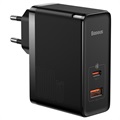 Baseus GaN5 Pro Pikaseinälaturi ja Latauskaapeli - 100W, EU-pistoke