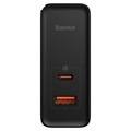 Baseus GaN5 Pro Pikaseinälaturi ja Latauskaapeli - 100W, EU-pistoke