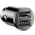 Baseus Grain Mini Smart Dual USB Autolaturi - 3.1A - Musta