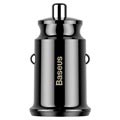 Baseus Grain Mini Smart Dual USB Autolaturi - 3.1A - Musta