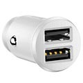 Baseus Grain Mini Smart Dual USB Autolaturi - 3.1A - Valkoinen