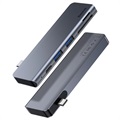 Baseus Harmonica 5-in-1 USB-C Keskitin PD-Portilla - Harmaa