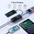 Baseus Lipow 22.5W Power Bank 20000mAh sisäänrakennetuilla Lightning- ja USB-C-kaapeleilla ja LED-näytöllä