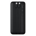 Baseus Lipow 22.5W Power Bank 20000mAh sisäänrakennetuilla Lightning- ja USB-C-kaapeleilla ja LED-näytöllä