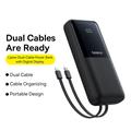 Baseus Lipow 22.5W Power Bank 20000mAh sisäänrakennetuilla Lightning- ja USB-C-kaapeleilla ja LED-näytöllä