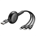 Baseus Octopus 3-in-1 Kaapeli - Lightning, USB-C, MicroUSB