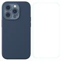 Baseus Magneettinen iPhone 14 Pro Max Nestemäinen Silikonikotelo - Sininen