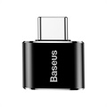 Baseus Mini CATOTG-01 USB-A / USB-C OTG Sovitin - Musta