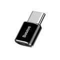 Baseus Mini Series MicroUSB / USB-C OTG-sovitin - musta