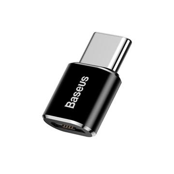 Baseus Mini Series MicroUSB / USB-C OTG-sovitin - musta