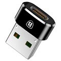 Baseus Mini Series USB 2.0 / USB 3.1 C-tyypin Adapter - Musta